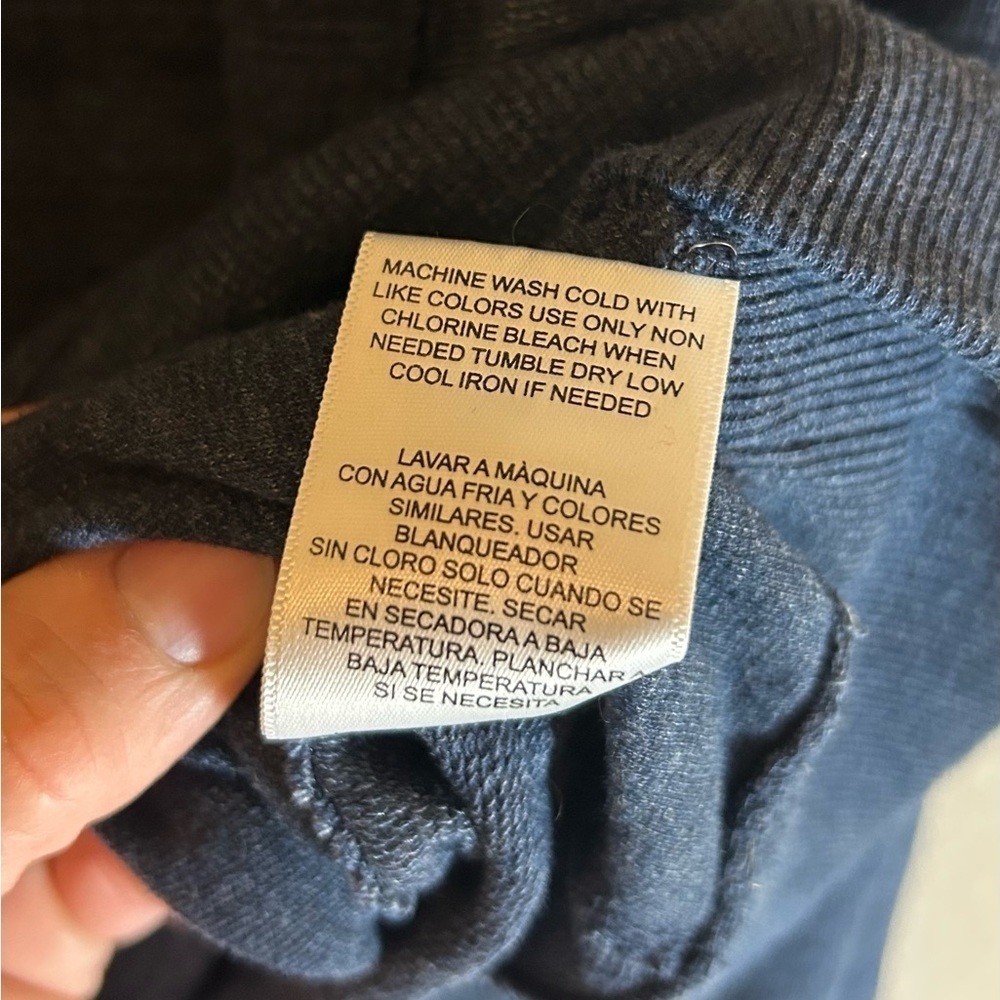 Champion French Terry Pullover Crewneck Sweatshirt Mens Size S Blue Authentic - Picture 7 of 7